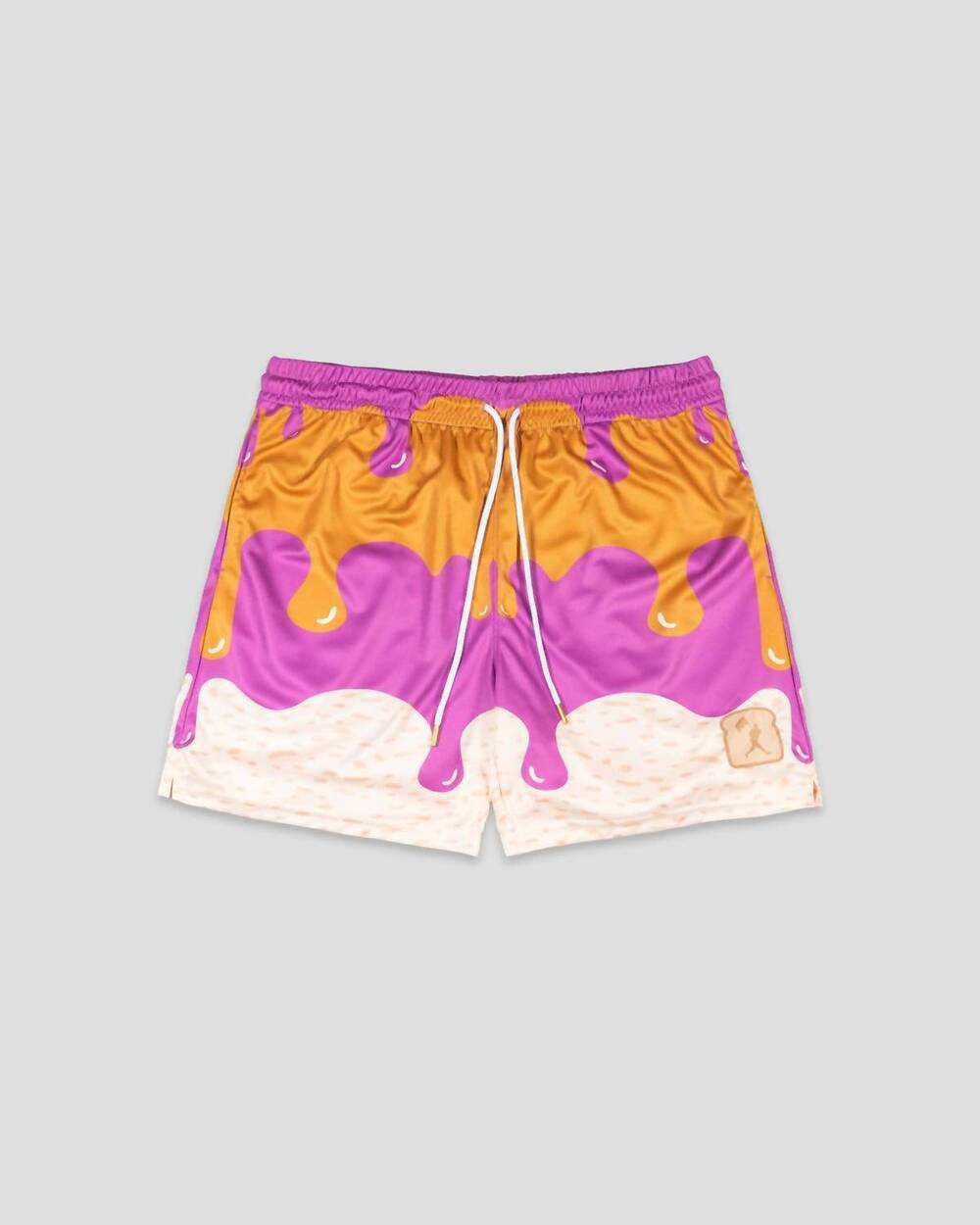 NEW BASEBALLISM girls youth pb & jammed diamond air mesh shorts in orange
